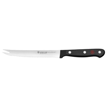 Wusthof Trident Gourmet 5" Tomato Knife in Stainless Steel and Black, , large