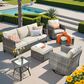 HOMLUX 6-Piece Patio Conversation Set in Beige, , large