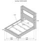 Coaster Tisdall Eastern King Upholstered Fireplace Bed in Grey, , large