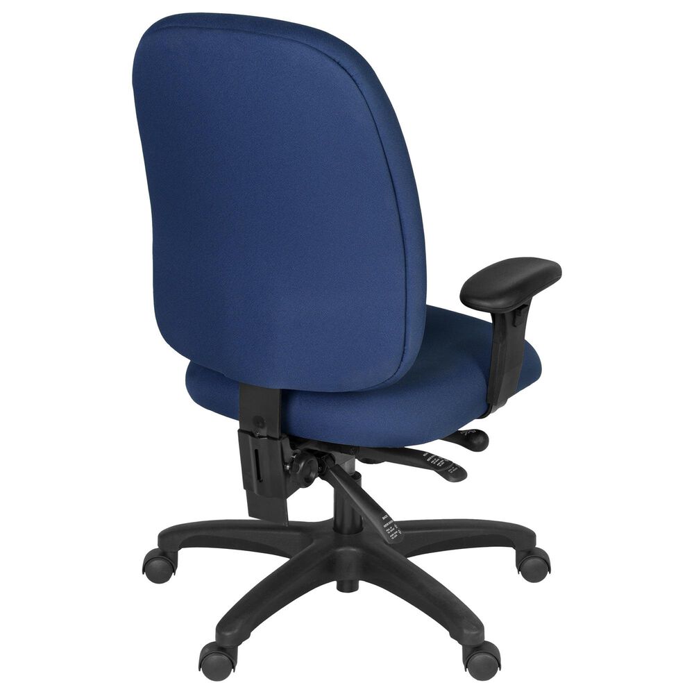 Regency Global Sourcing Comfort Series Multifunctional Swivel Computer Task Chair in Navy Blue, , large