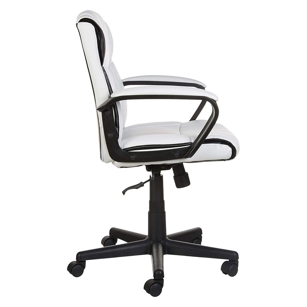 Global Seating Mid Back Executive Chair in White, , large