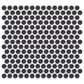 Emser Savvy Pewter 1" x 1" Round on 11" x 12" Glazed Porcelain Mosaic Sheet, , large