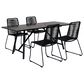 Blue River Koala and Shasta 5-Piece Patio Dining Set in Black and Dark Eucalyptus, , large