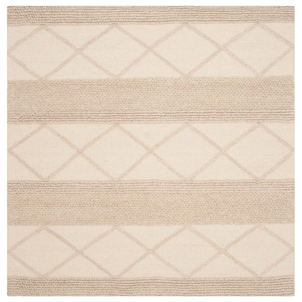 Safavieh Natura NAT217A 6" Square Beige Area Rug, , large