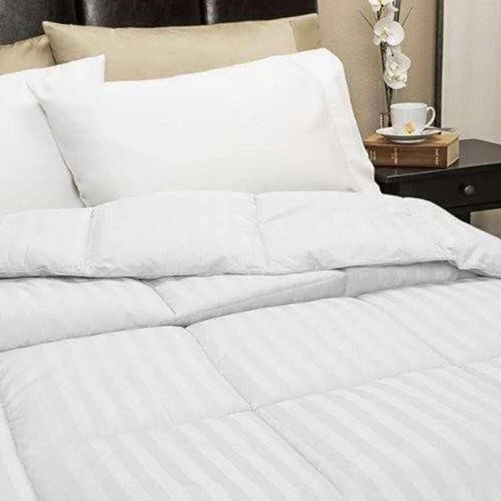 Blue Ridge Home Fashions 500 Thread Count Twin Down Alternative Comforter in White, , large