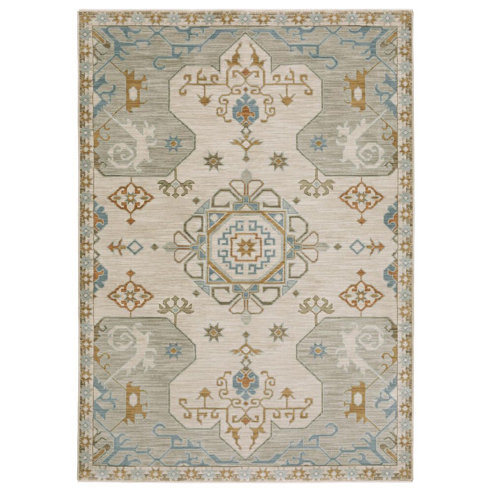 Oriental Weavers Maeve Beige and Grey 9"10" x 12"10" Area Rug, , large