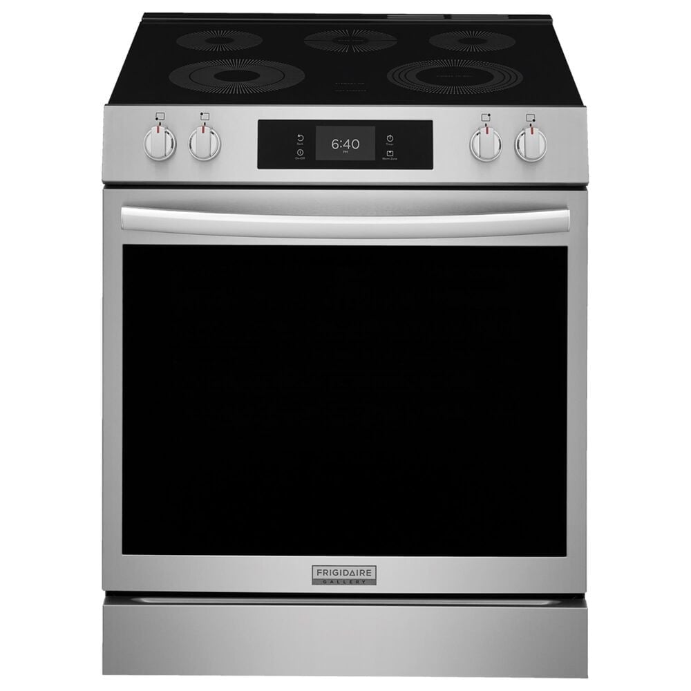 Frigidaire Gallery 30" Freestanding Electric Convection Range with Stone-Baked Pizza in Stainless Steel, , large