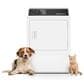 Speed Queen 7.0 Cu. Ft. Front Load Electric Dryer with Steam in White, , large