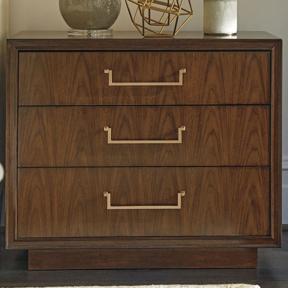 Lexington Furniture Rendezvous Camden 3-Drawer Nightstand in Sable Brown, , large