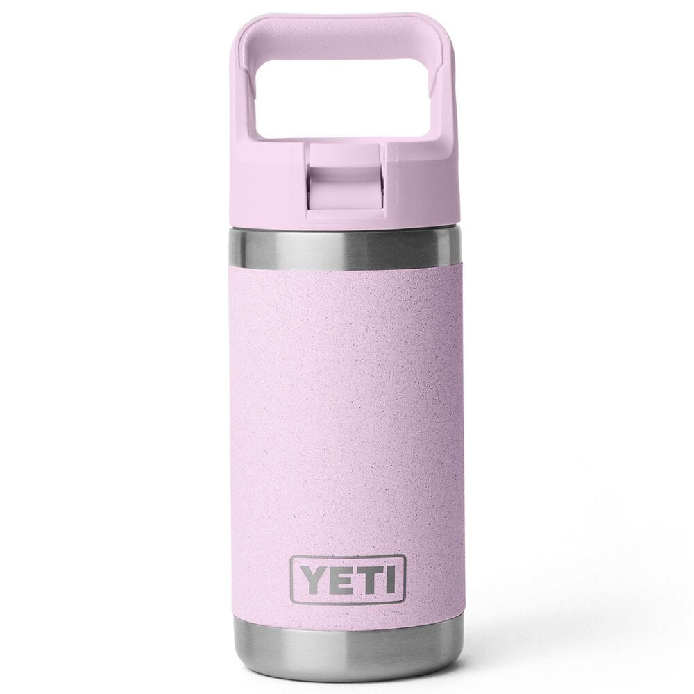 YETI Rambler Jr 12 Oz Kids Water Bottle with Straw Cap in Cherry Blossom, , large