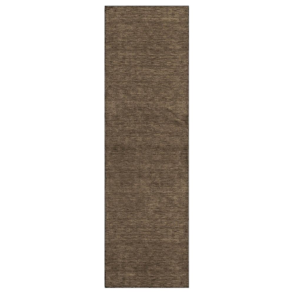 Dalyn Rug Company Soft Essentials Solid Chocolate 2"3" x 7"6" Runner, , large
