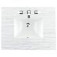 James Martin Vanities Brittany 30" Single Bathroom Vanity in Burnished Mahogany with 3 cm Arctic Fall Solid Surface Top and Rectangle Sink, , large