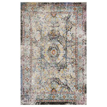 Safavieh Aria 4" x 6" Blue and Multicolor Area Rug, , large