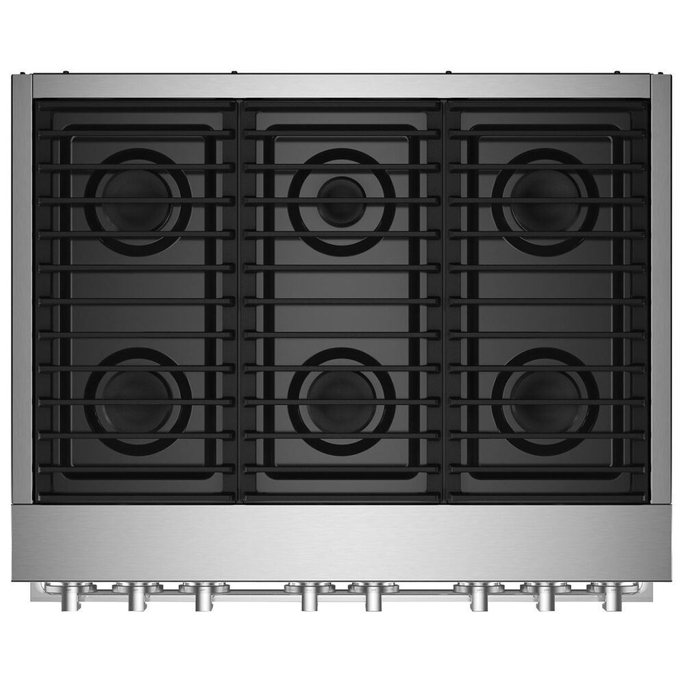JennAir Noir 36" Dual-Fuel Professional Range in Stainless Steel, , large