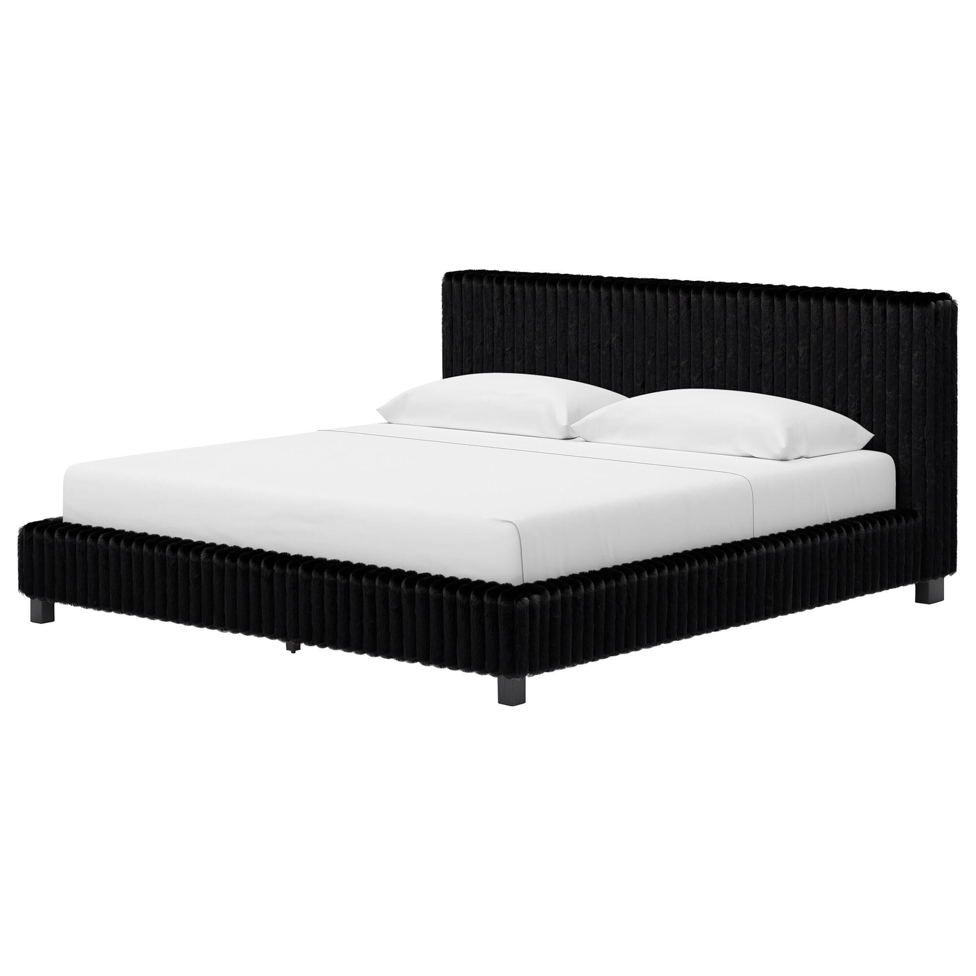 Ashley Zuraleus 4-Piece King Upholstered Platform Bedroom Set in