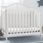 Delta Parker Mini Convertible Baby Crib with Mattress in Bianca White, , large