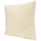 Teak Interiors 20" x 20" Woven Cotton Boucle Throw Pillow in Cream, , large