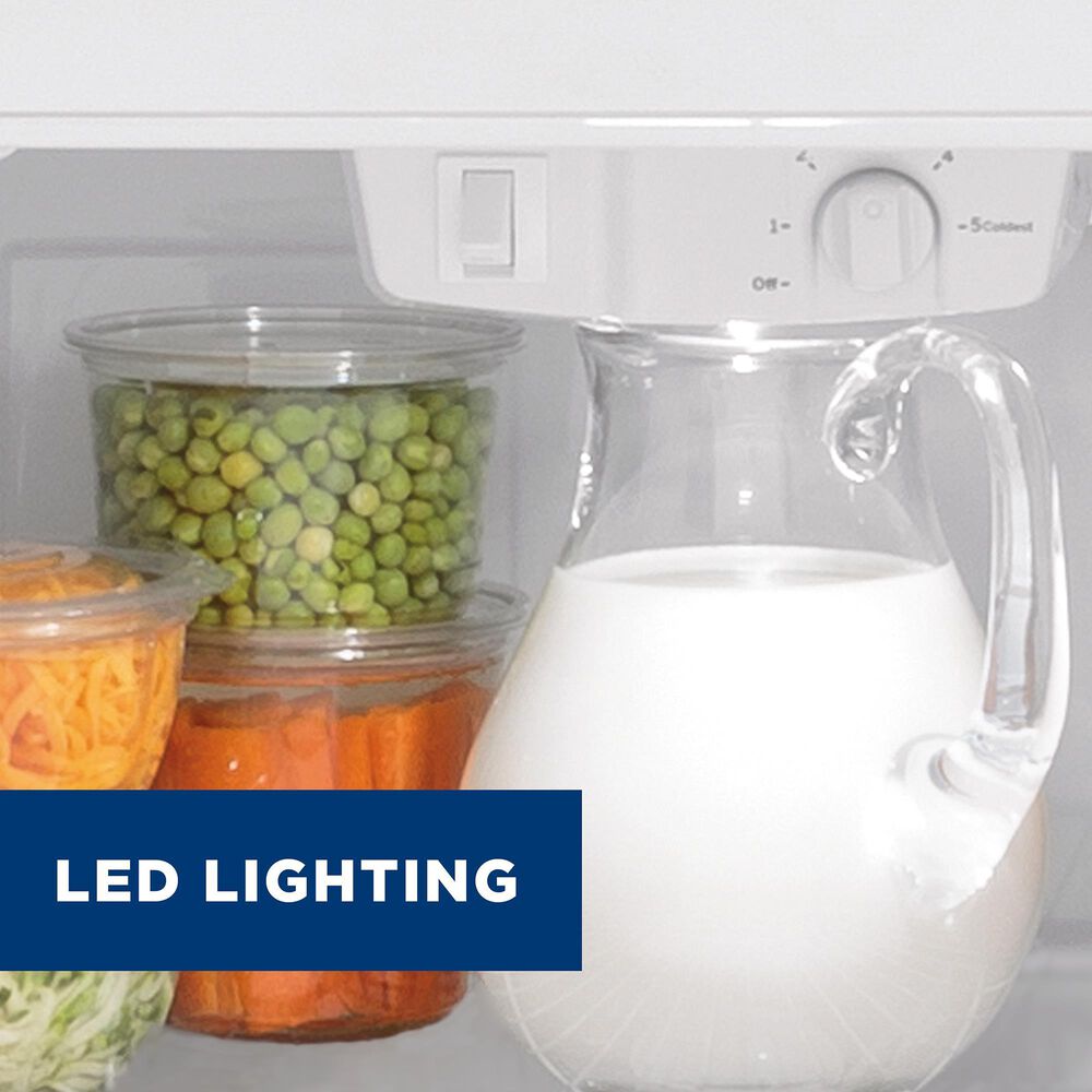 GE Appliances 15.6 Cu. Ft. Top-Freezer Refrigerator in White, , large