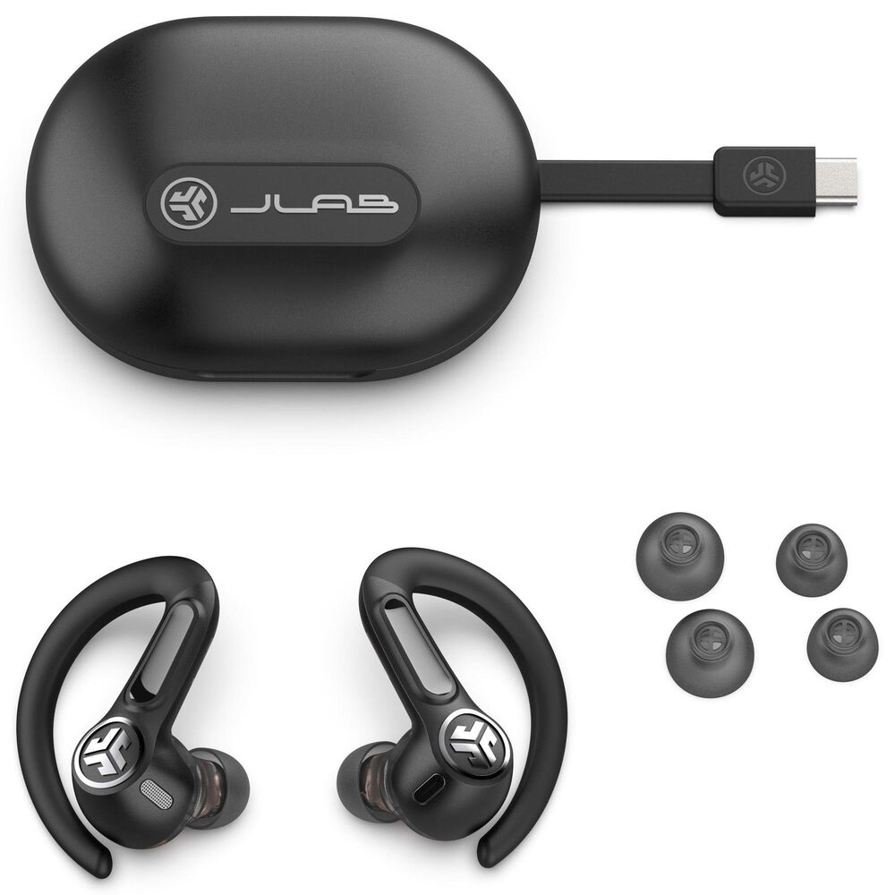 JLab Epic Sport ANC 3 True Wireless Earbuds in Black, , large