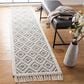 Safavieh Natura 2"3" x 9" Ivory and Black Runner, , large