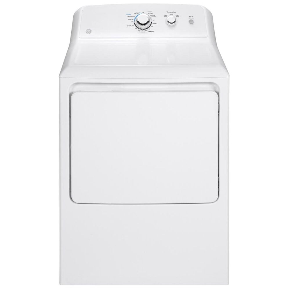 GE Appliances 6.2 Cu. Ft. Electric Dryer in White, , large