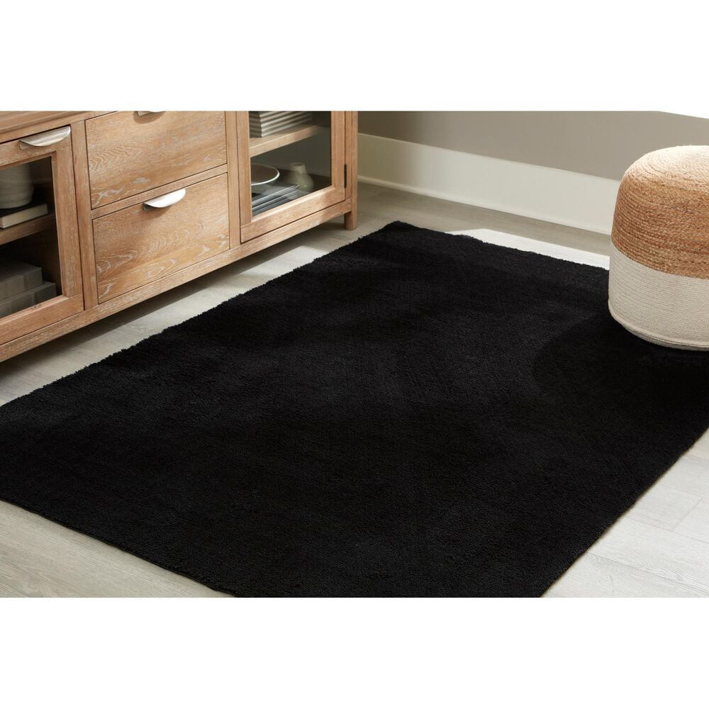 Ashley Anaben 5&#39; x 7&#39; Black Area Rug, , large