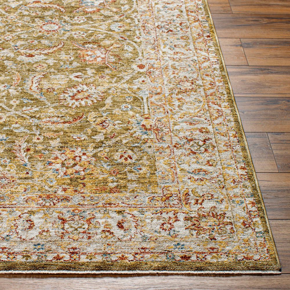 Surya Mona Lisa 10&#39; x 14&#39; Olive, Mustard, Tan, Brick Red, Burgundy, Sage and Dark Blue Area Rug, , large