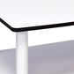 HOMLUX 2-Tier Turn-N-Tube Coffee Table in White, , large