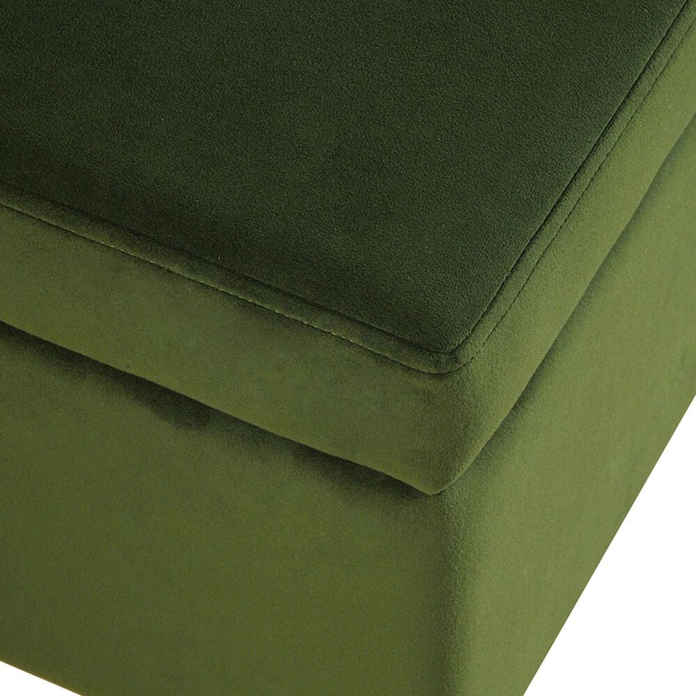 Kinfine Medium Metal Storage Bench in Green, , large