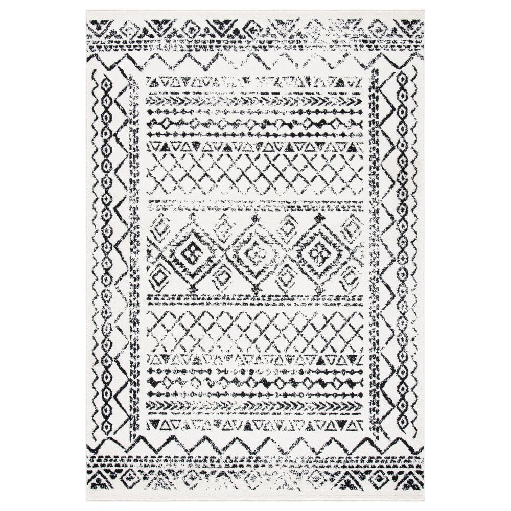 Safavieh Tulum TUL268D 3" x 5" Ivory and Black Area Rug, , large