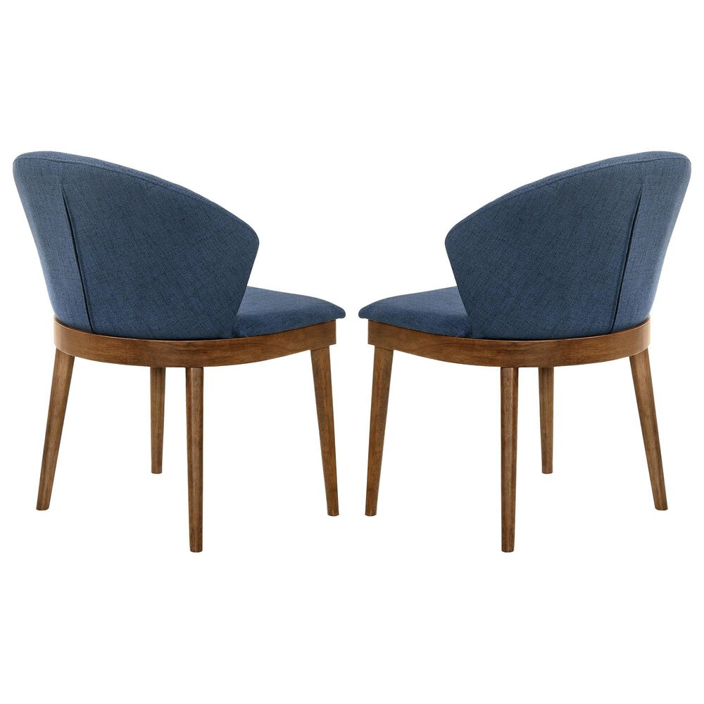 Blue River Juno Dining Chair in Blue/Walnut &#40;Set of 2&#41;, , large