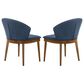 Blue River Juno Dining Chair in Blue/Walnut (Set of 2), , large