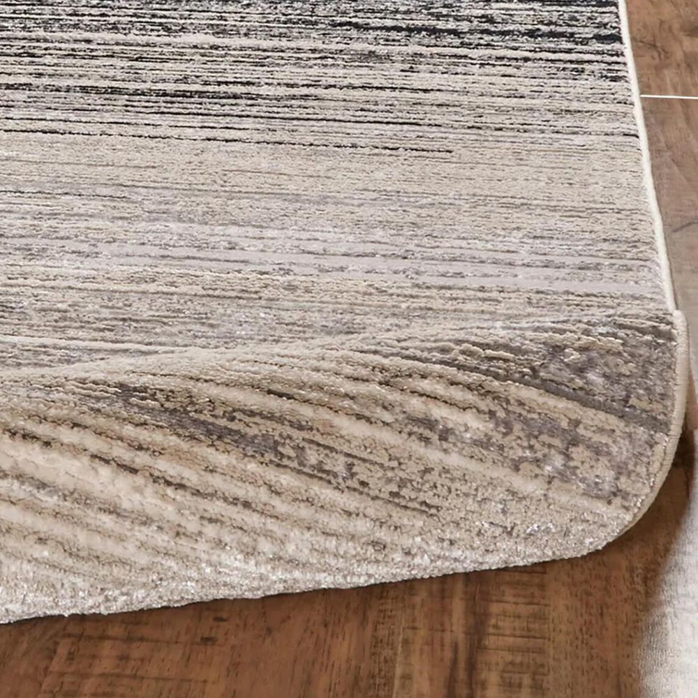 Feizy Micah 8&#39; x 10&#39; Black and Dark Gray Area Rug, , large