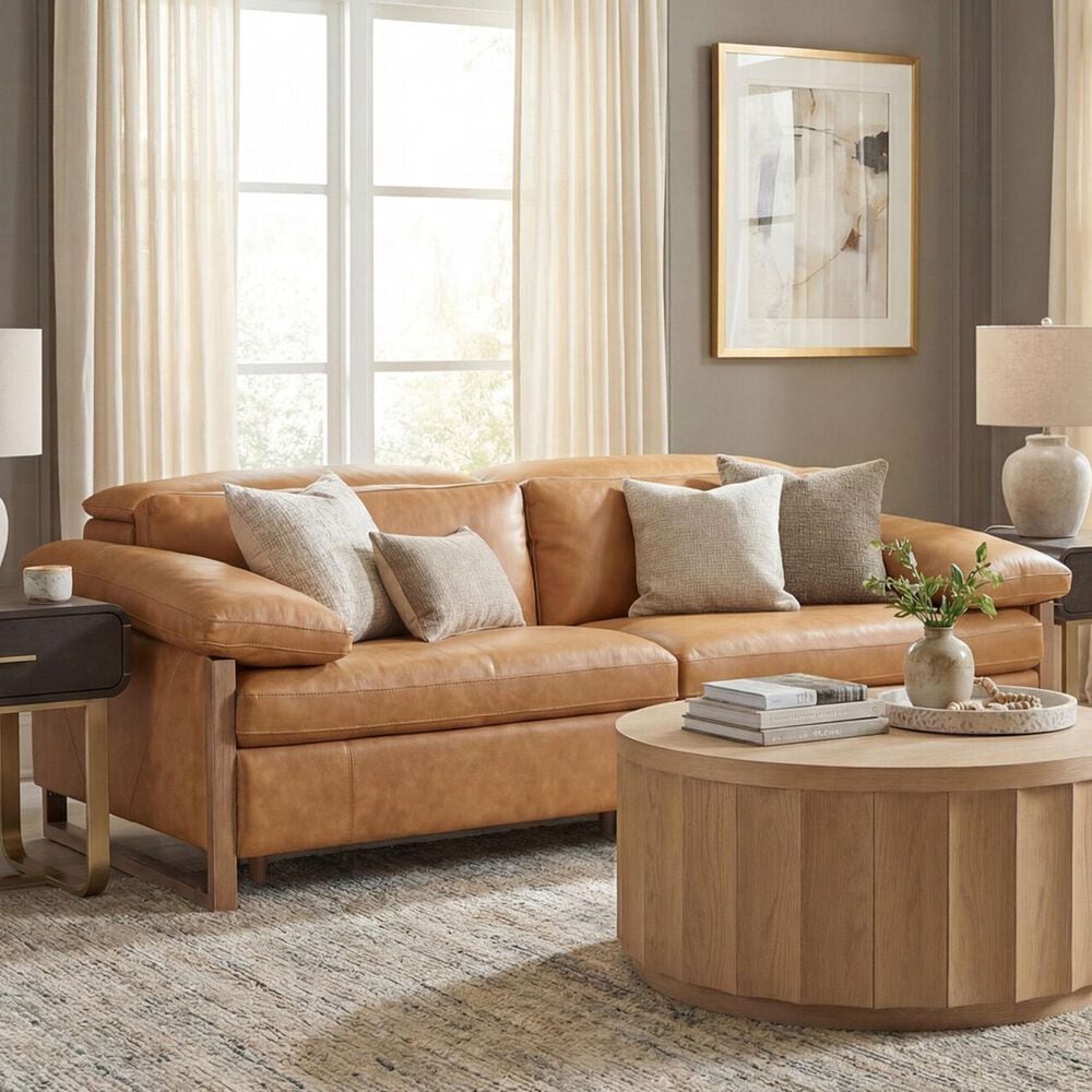 Hooker Furniture Jericho Power Reclining Sofa with Power Headrest in Dallas Toffee, , large