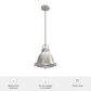 Hunter Bridgemoor 1-Light Pendant in Brushed Nickel, , large