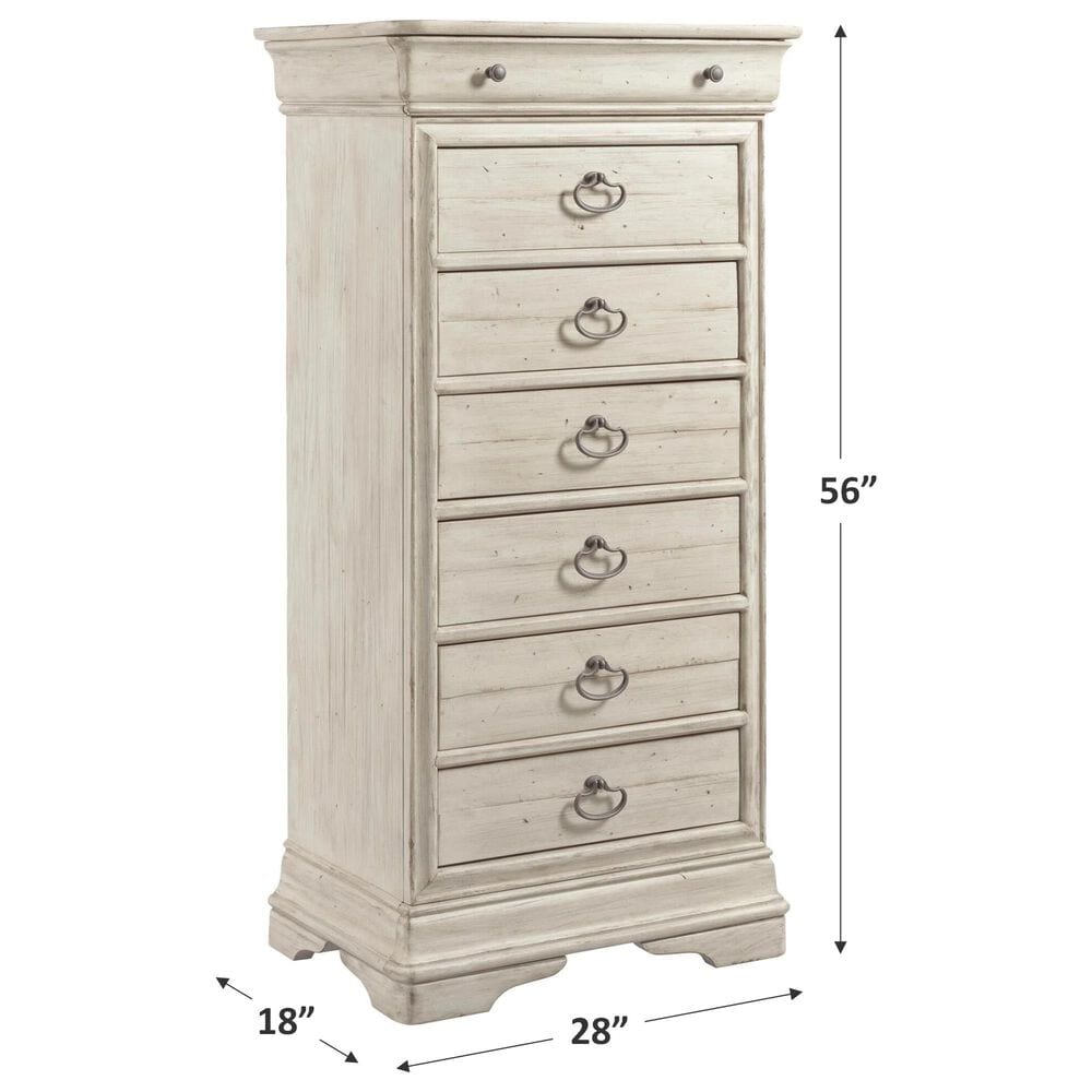 Kincaid Selwyn Walker 7-Drawer Lingerie Chest in Cottage White, , large