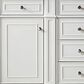 James Martin Vanities Bristol 60" Double Bathroom Vanity in Bright White with 3 cm Victorian Silver Quartz Top and Rectangular Sinks, , large