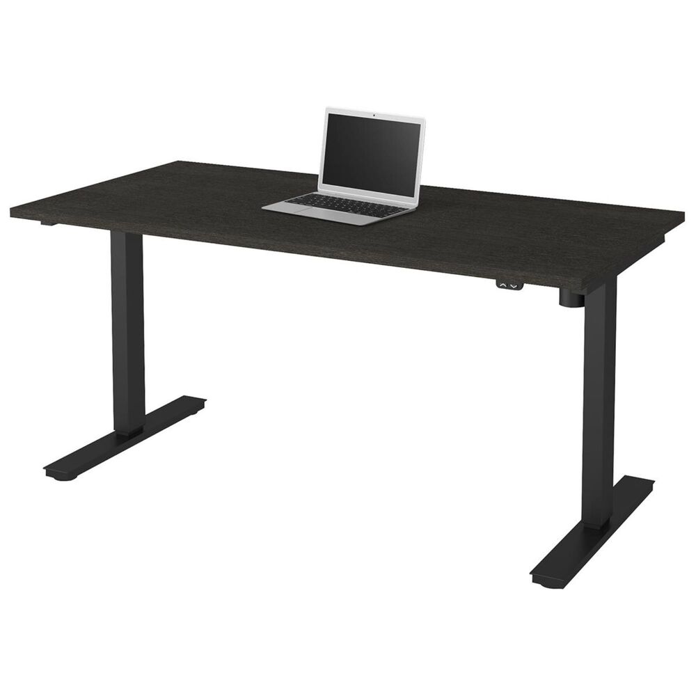 Bestar 60" Electric Height Adjustable Table in Deep Grey, , large