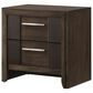 Titanic Furniture Branx 2-Drawer Nightstand in Brown, , large