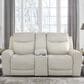 Ashley Mindanao Power Reclining Loveseat in Coconut, , large