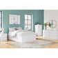 Ashley Onita Full Platform Bed with No Headboard and 2 Side Storage in White, , large