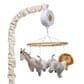 Lambs and Ivy Jungle Adventure Musical Baby Crib Mobile in Gray, Taupe and White, , large