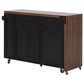 HOMLUX 102" Kitchen Island with Extendable Dining Table in Black, , large