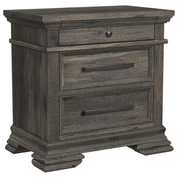 Mayberry Hill Park Ridge 3-Drawer Nightstand in Charcoal, , large