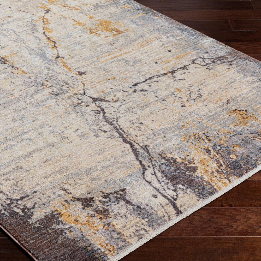 Surya Aida 7&#39;10&quot; x 9&#39;8&quot; Beige, Medium Gray, Gray, Deep Teal and Tan Area Rug, , large