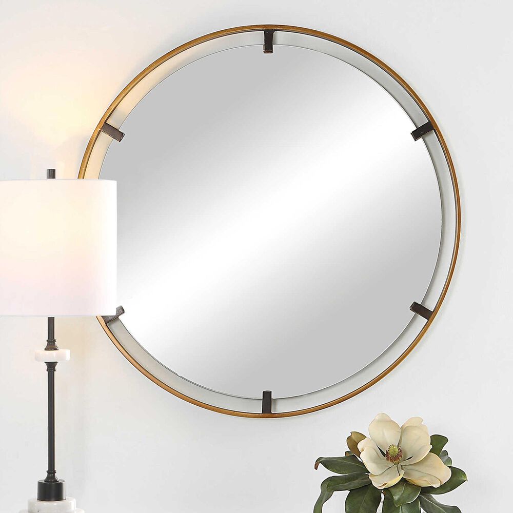 Uttermost Wall Mirror in Gold and Bronze, , large