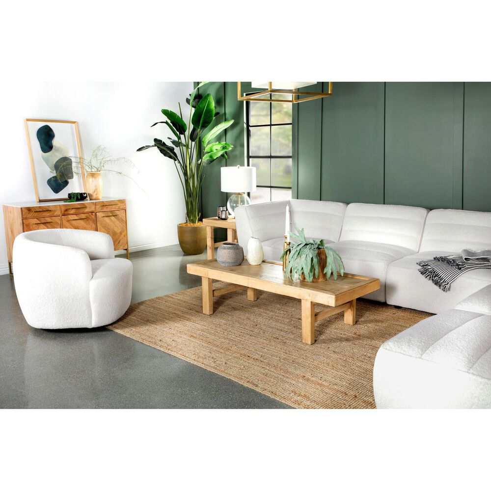 Coaster Hudson Swivel Chair in Natural, , large