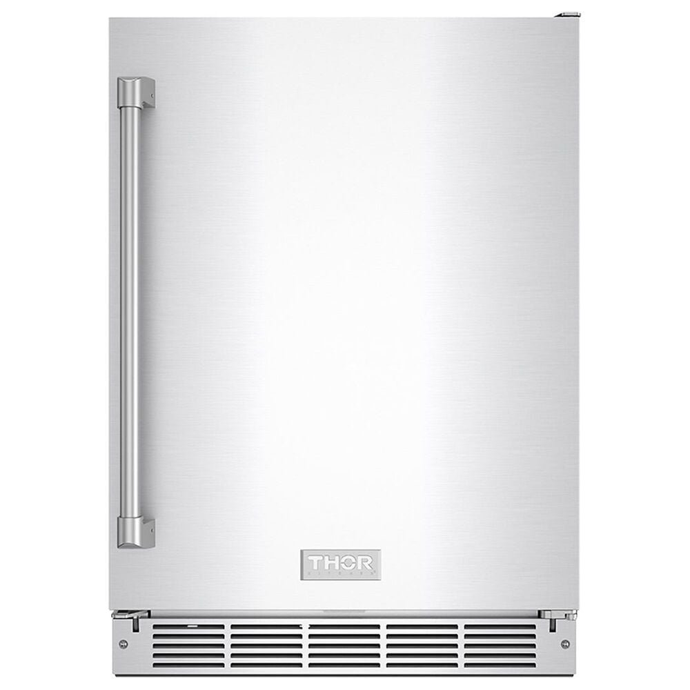 Thor Kitchen Gordon Ramsay 24" Outdoor Undercounter Beverage Cooler in Stainless Steel, , large