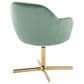 Lumisource Buena Swivel Accent Chair in Green, , large