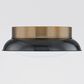Troy Lighting Arnie 2-Light Flush Mount in Patina Brass and Gloss Black, , large